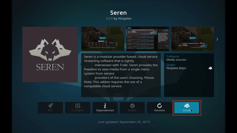 Seren Addon Kodi Streaming Guide